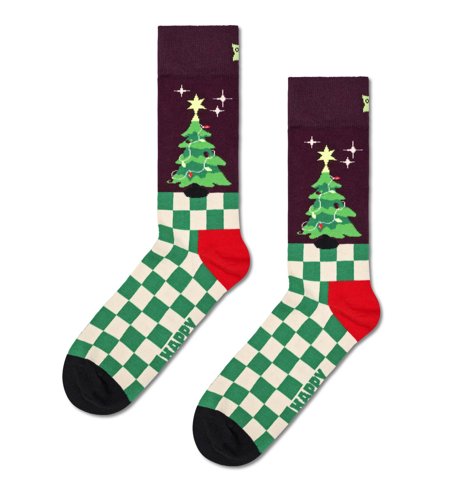 happy socks - Christmas Tree Sock Rot - Gr. - 43.5 von happy socks