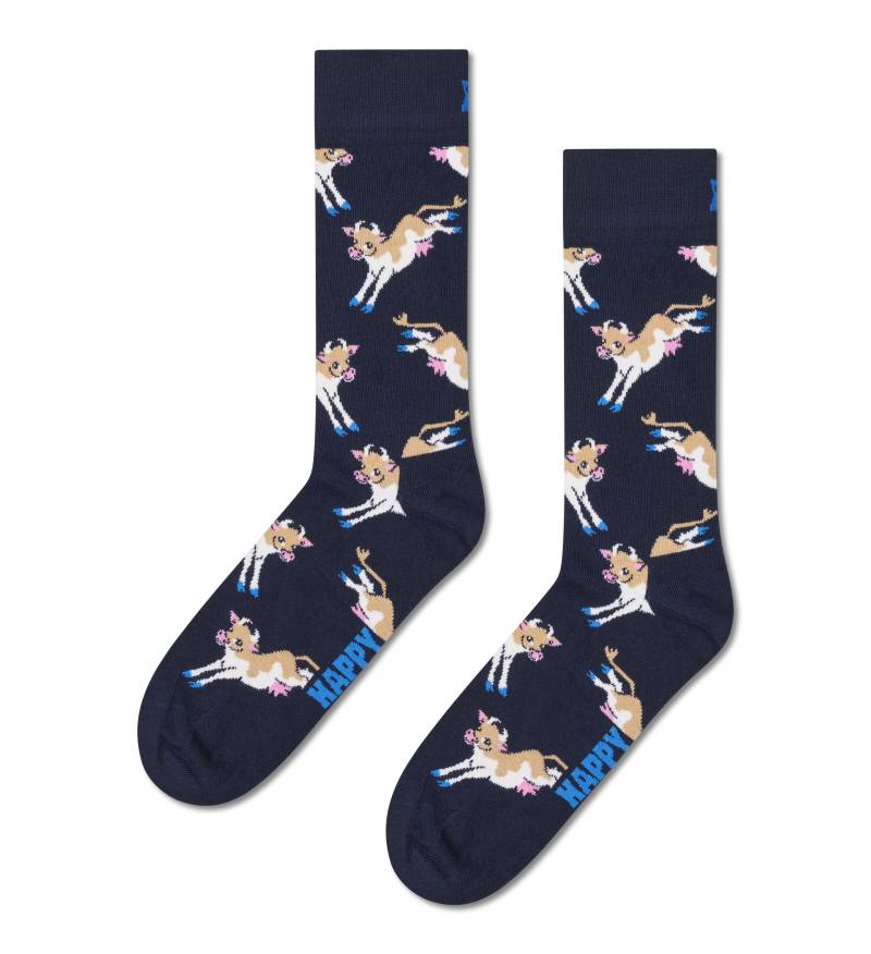 happy socks - Cow Sock Blau - Gr. - 43.5 von happy socks