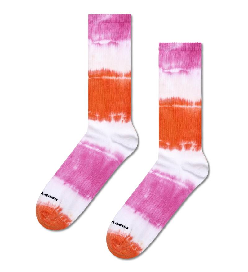 happy socks - Dip Dye Sneaker Sock Weiß - Gr. - 38 von happy socks