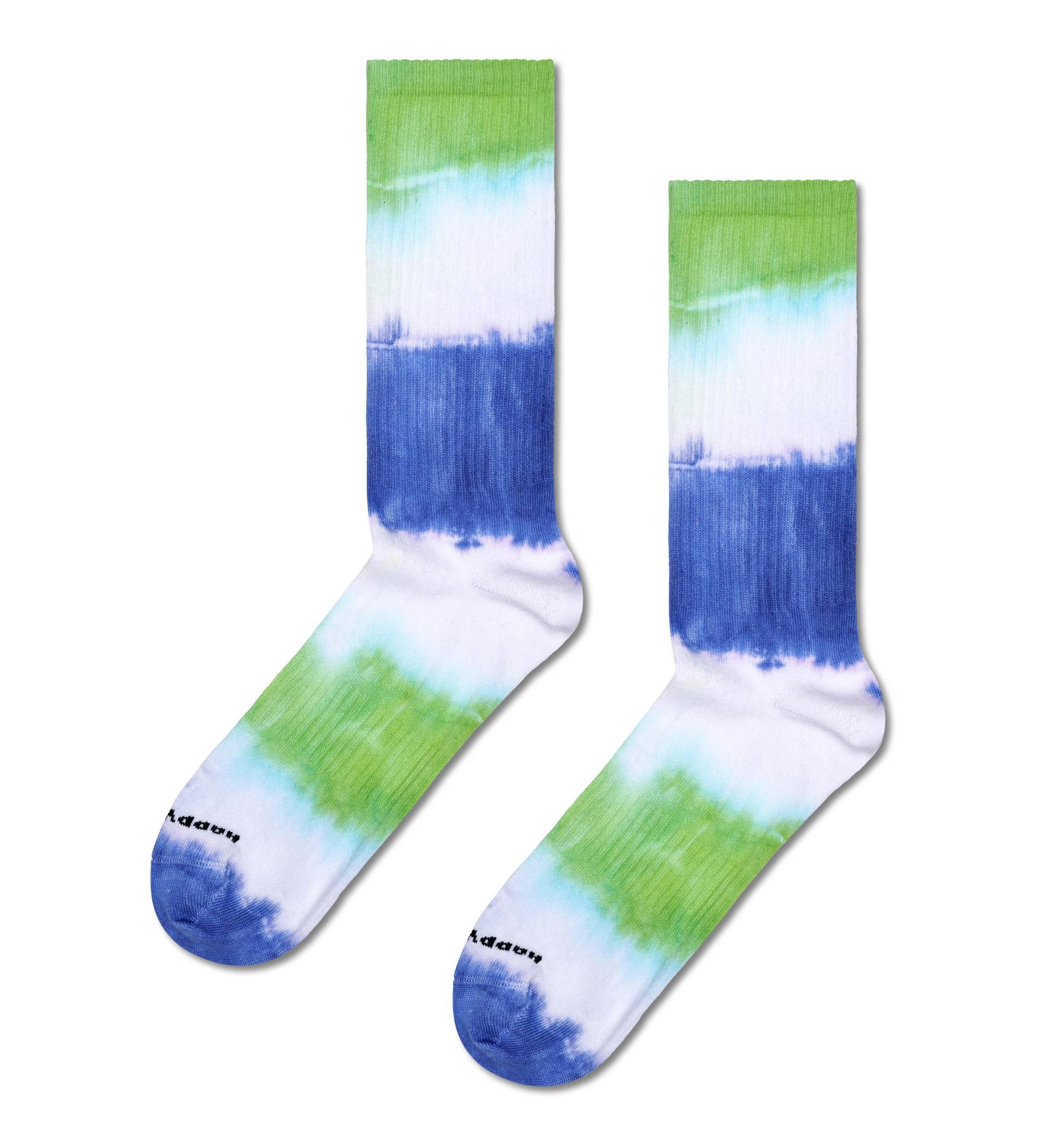 happy socks - Dip Dye Sneaker Sock Weiß - Gr. - 43.5 von happy socks