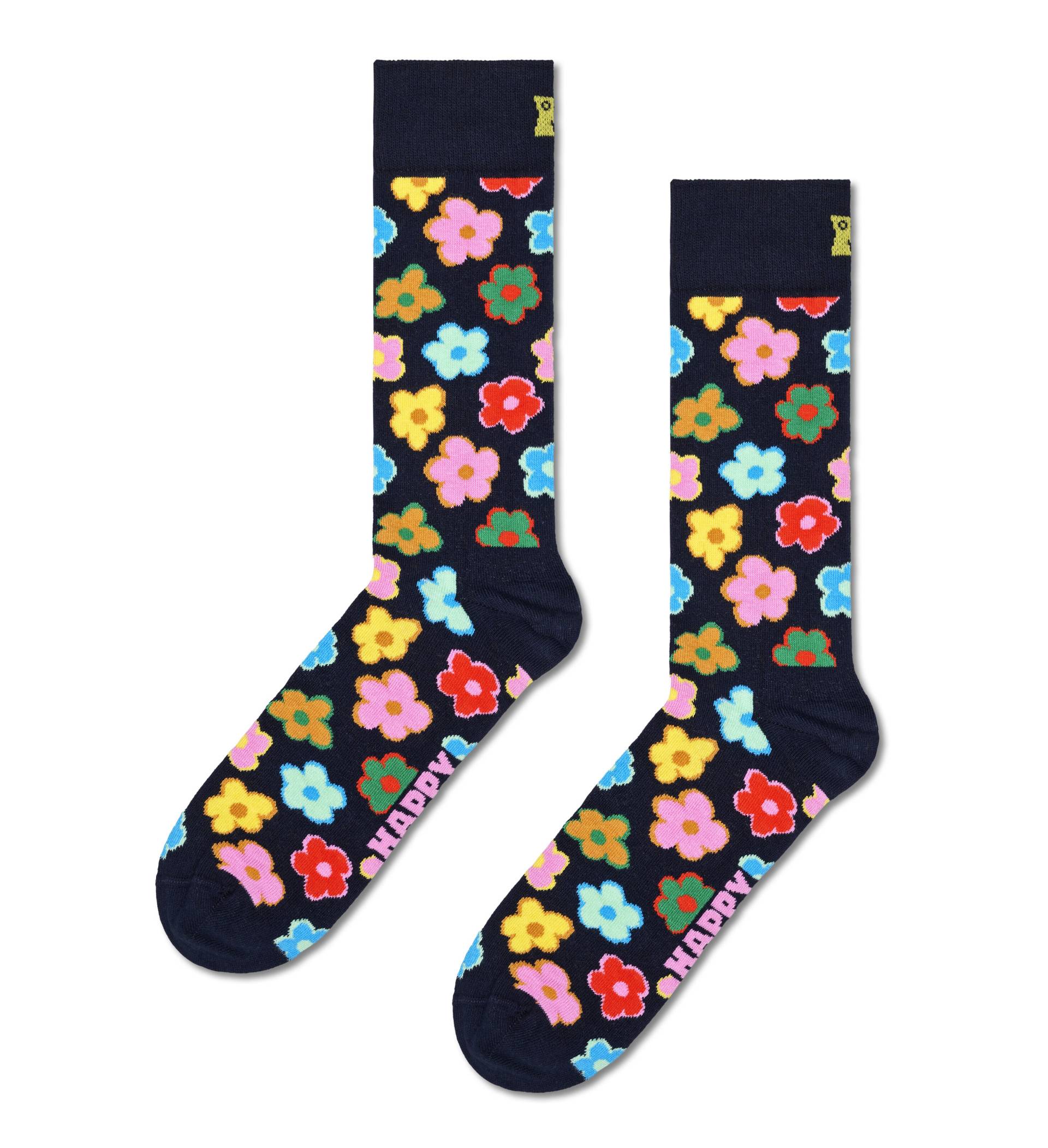 happy socks - Flower Sock Blau - Gr. - 38 von happy socks