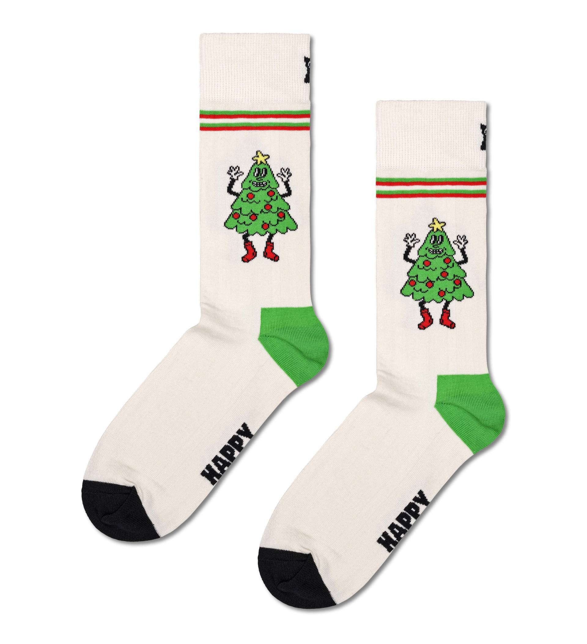 happy socks - Happy Tree Sock Weiß - Gr. - 38 von happy socks