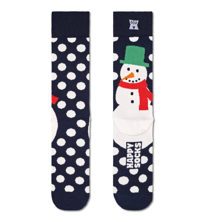 happy socks - Jumbo Snowman Sock Blau - Gr. - 43.5 von happy socks