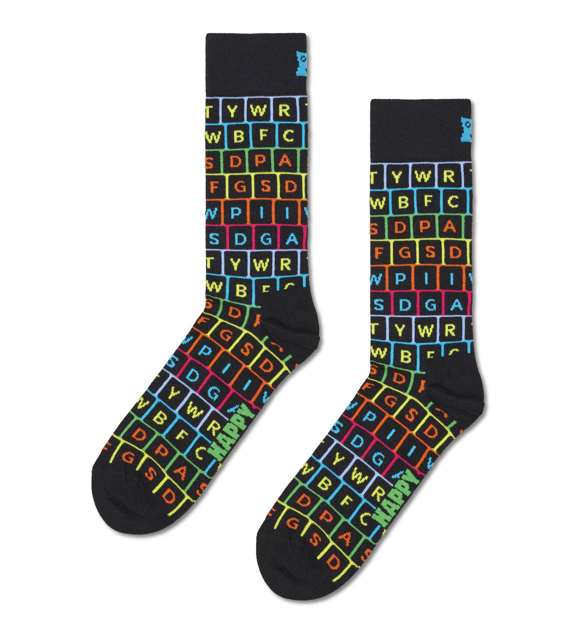 happy socks - Keyboard Sock Schwarz - Gr. - 43.5 von happy socks