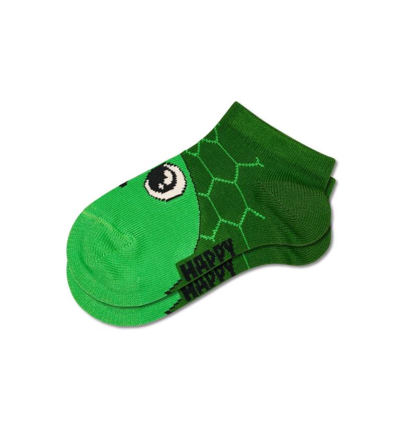 happy socks - Kids 2-Pack Turtle Low Socks Grün von happy socks