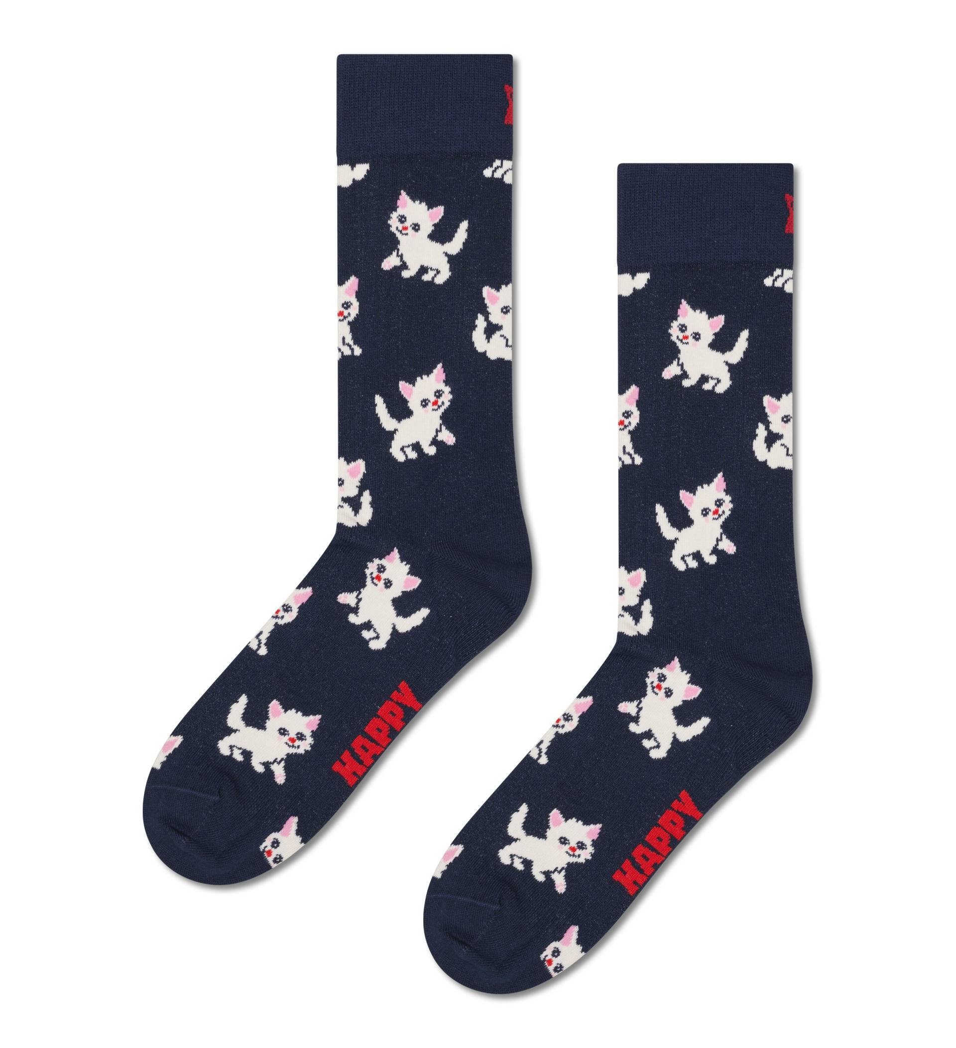 happy socks - Kitten Sock Blau - Gr. - 43.5 von happy socks