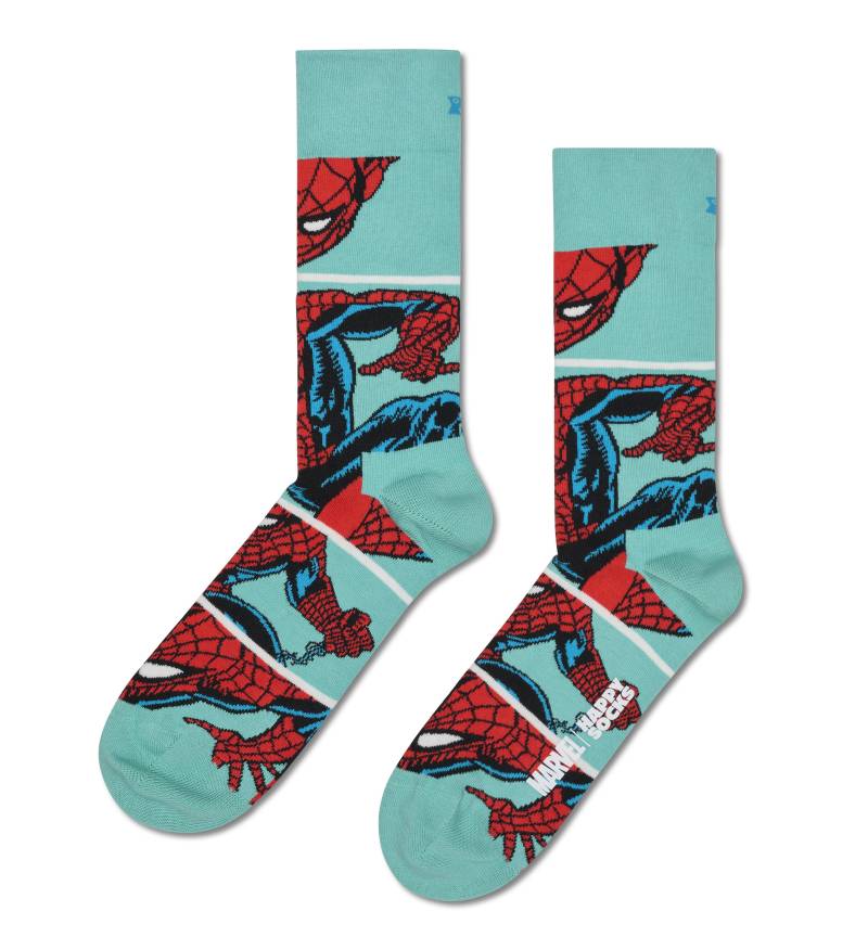 happy socks - MARVEL Web-Slinger Sock Grün - Gr. - 38 von happy socks