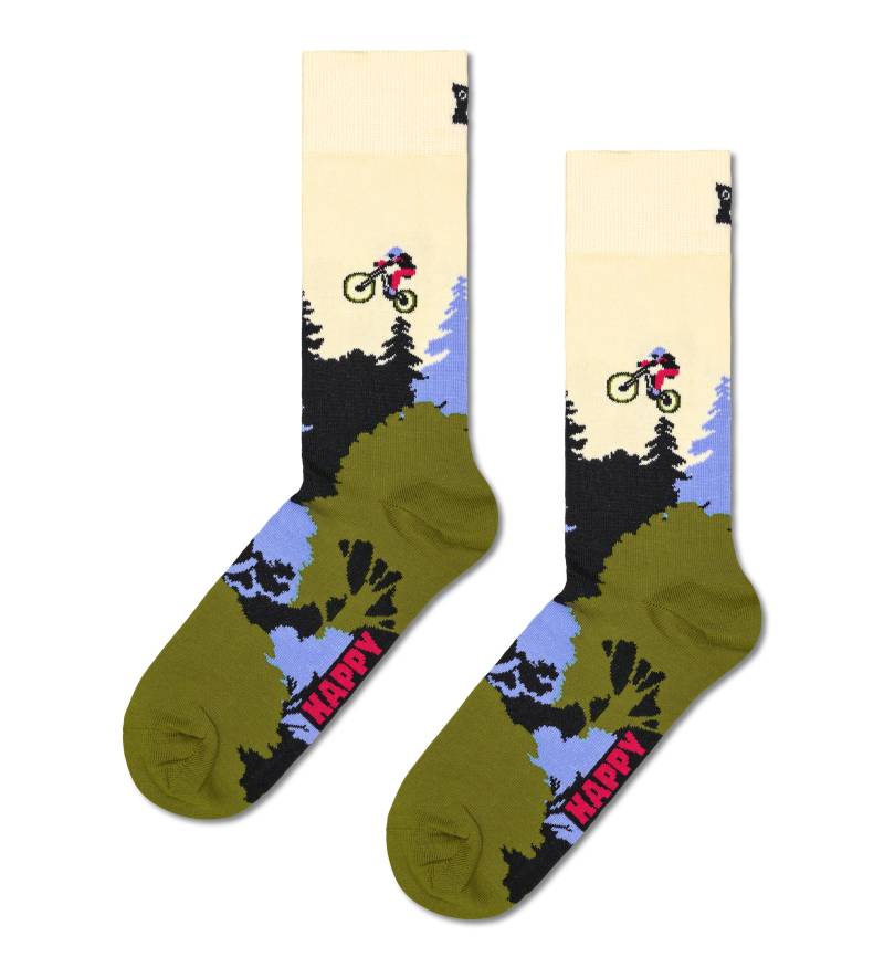 happy socks - Mountain Bike Sock Weiß - Gr. - 38 von happy socks