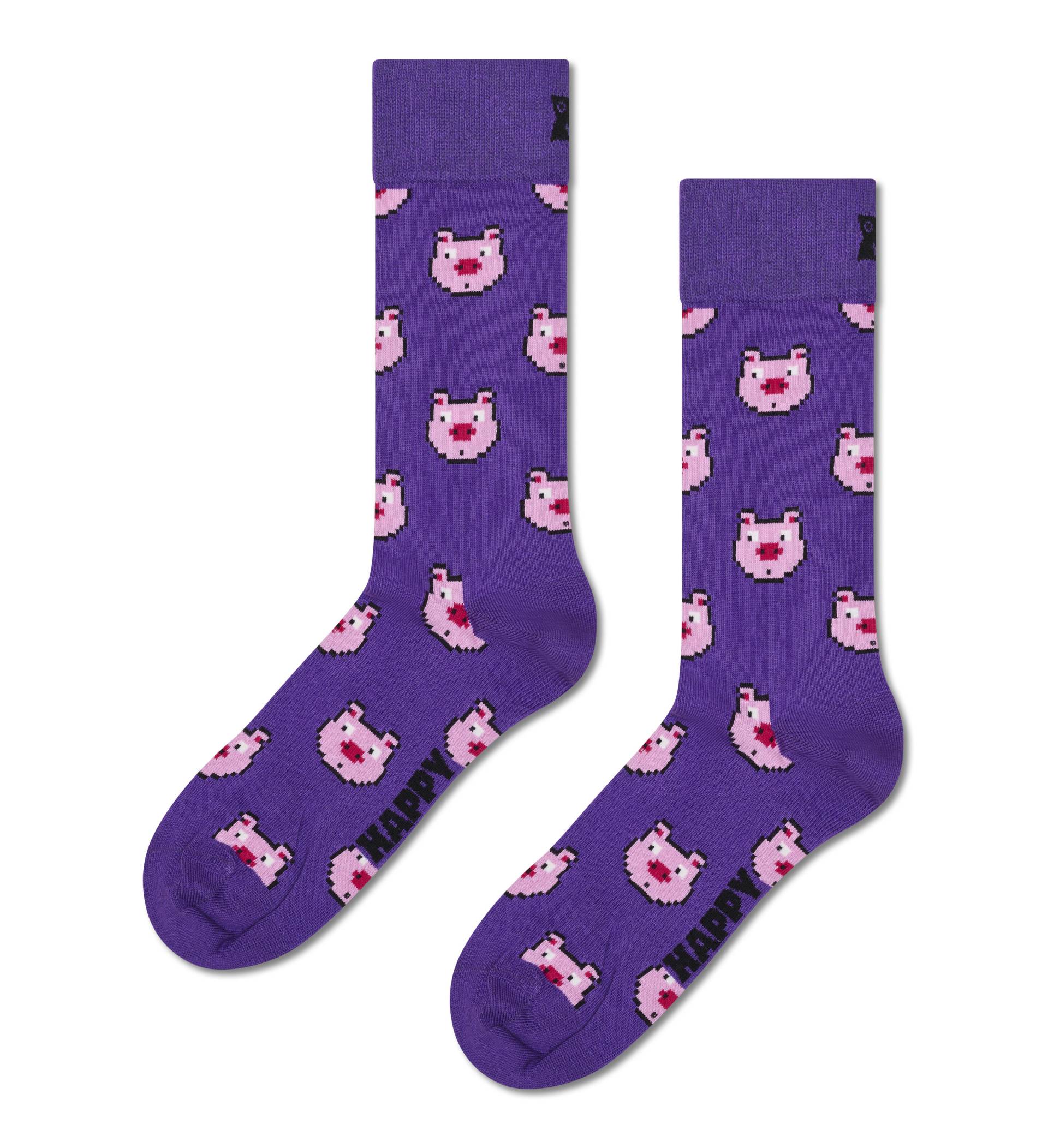 happy socks - Pig Sock Violett - Gr. - 43.5 von happy socks