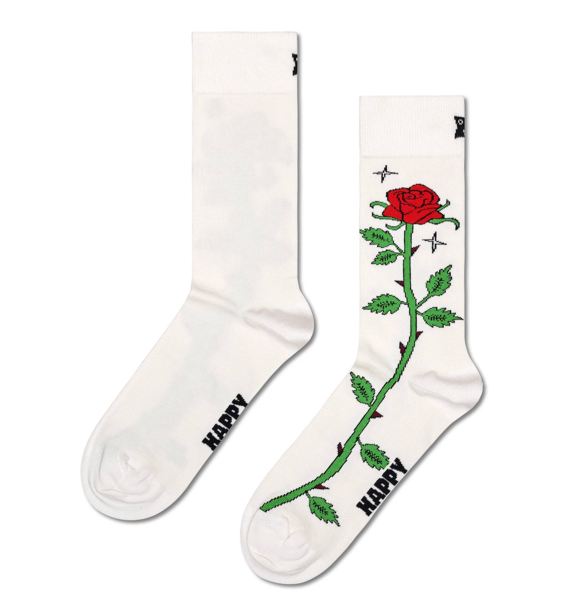 happy socks - Rose Sock Weiß - Gr. - 38 von happy socks