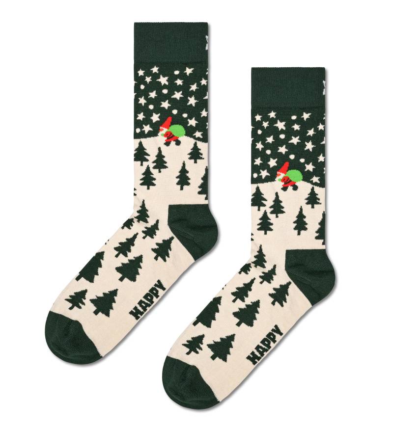 happy socks - Santa On The Way Sock Grün - Gr. - 38 von happy socks