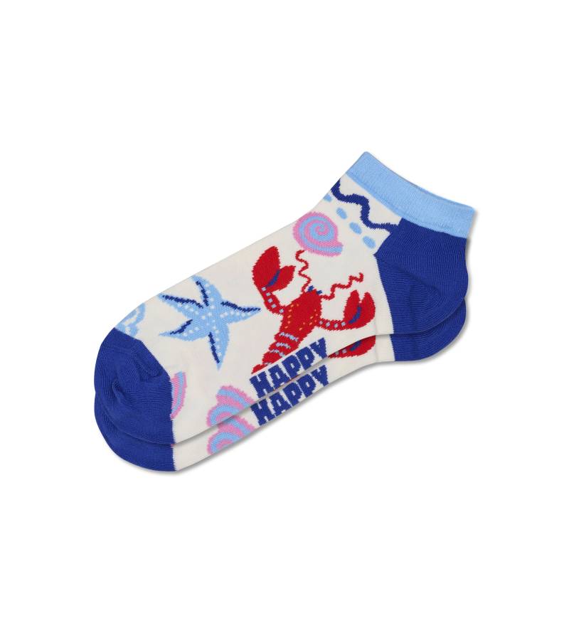 happy socks - Seafood Low Sock Weiß - Gr. - 43.5 von happy socks