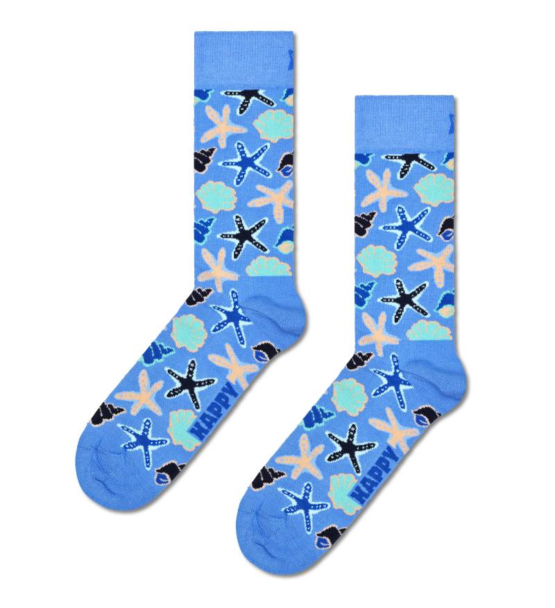 happy socks - Seashells Sock Blau - Gr. - 43.5 von happy socks