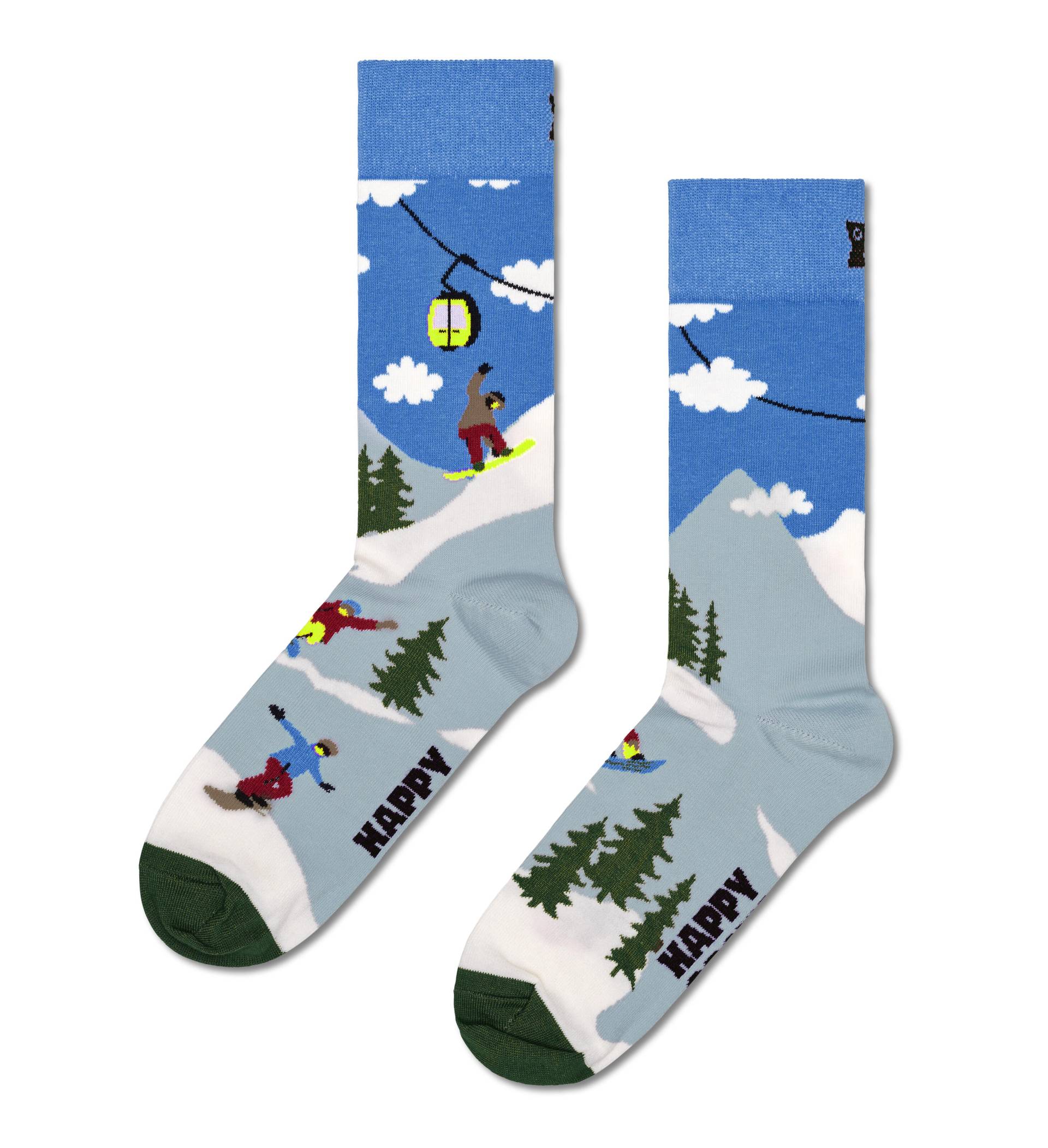 happy socks - Snowboard Sock Blau - Gr. - 43.5 von happy socks