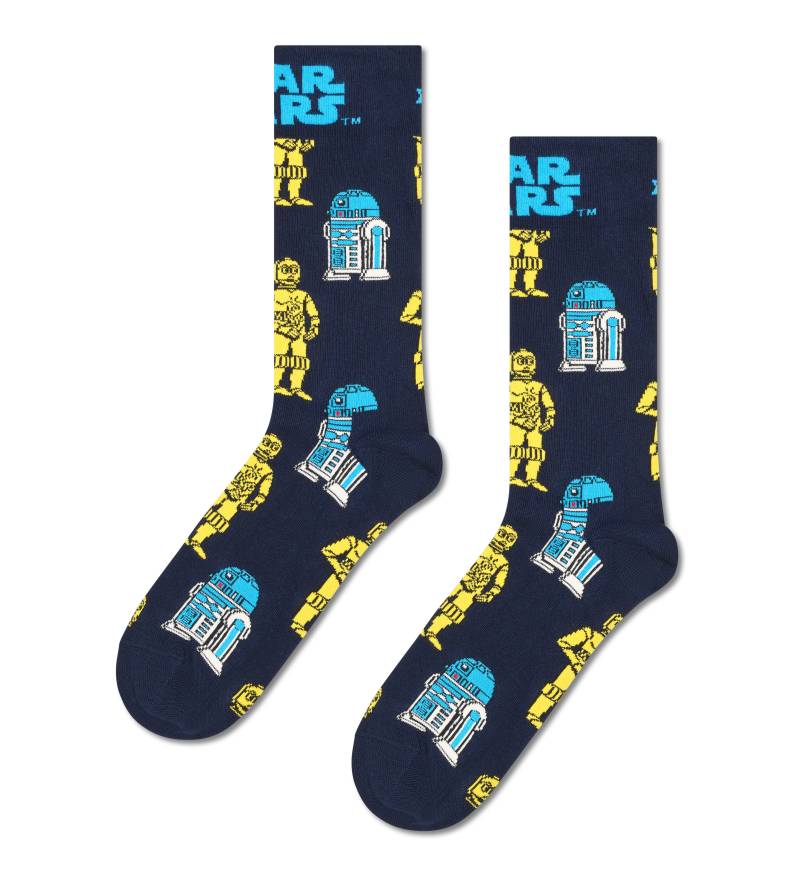 happy socks - Star Wars R2D2 & C3PO Sock Blau - Gr. - 43.5 von happy socks