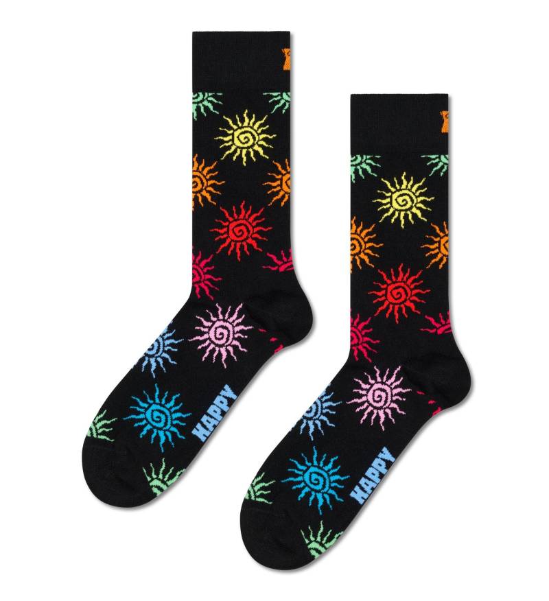 happy socks - Sun Sock Schwarz - Gr. - 38 von happy socks
