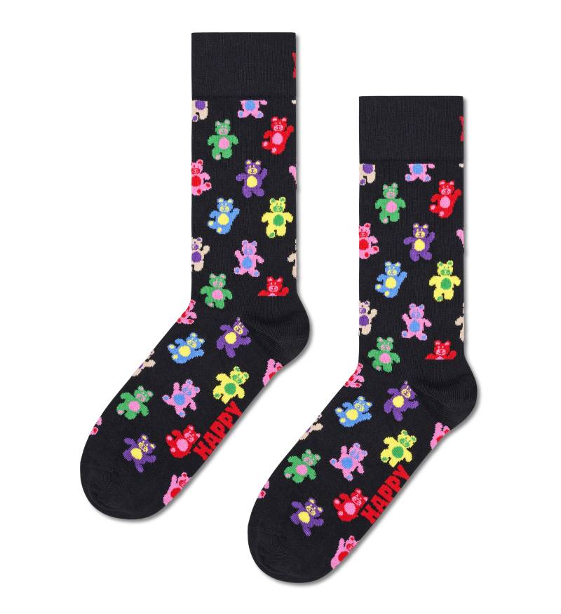 happy socks - Teddy Bear Sock Schwarz - Gr. - 43.5 von happy socks