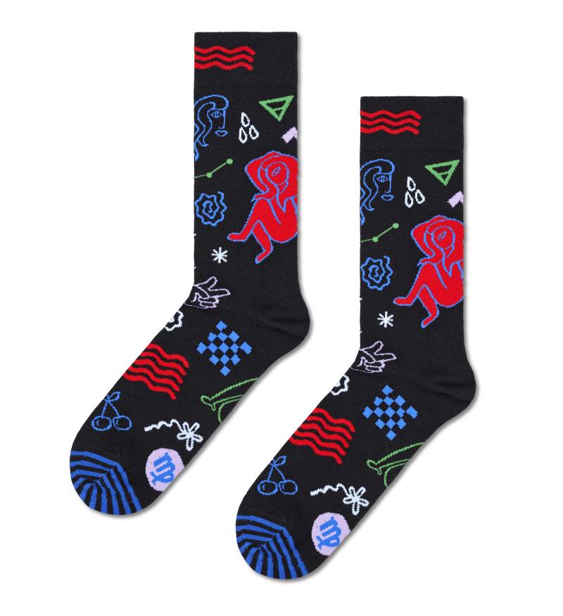 happy socks - Virgo Sock Schwarz - Gr. - 38 von happy socks