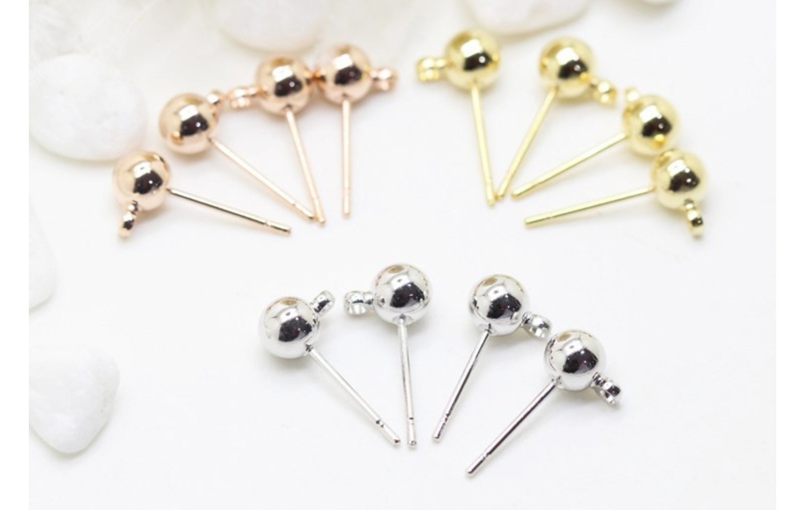 100 Stück | 50Pairs Versilbert Ball Ohrringe Ohrdraht Haken Mit Kugelende Diy Schmuck Halskette Gold Zubehör Großhandel 100 Stück | 50Pairs Versilbert Ball Ohrringe Ohrdraht Haken Mit Kugelende Diy Schmuck Halskette Gold Zubehör Großhandel von happyeverydayworld