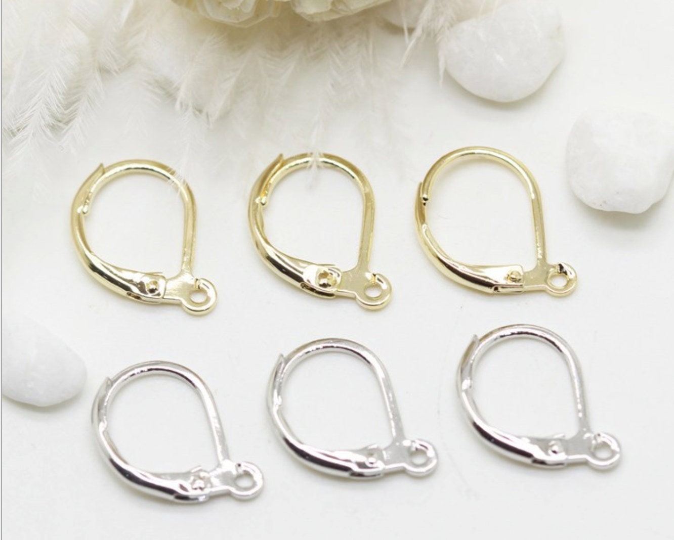 20 Stück | 10Pairs 24K Vergoldet/Silberohrringe Ohrhaken, Ohrringhaken, Ohrring Hoop, Baumeln Diy Schmuck Großhandel Zubehör Bb93 20 Stück | 10Pairs 24K Vergoldet/Silberohrringe Ohrhaken, Ohrringhaken, Ohrring Hoop, Baumeln Diy Schmuck Großhandel Zubehör Bb93 von happyeverydayworld
