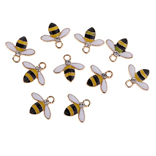 harayaa 10 Stück Kristall Strass Bienen Flache Rückseiten Verzierungen Knöpfe Flatback, Gelb harayaa 10 Stück Kristall Strass Bienen Flache Rückseiten Verzierungen Knöpfe Flatback, Gelb von harayaa