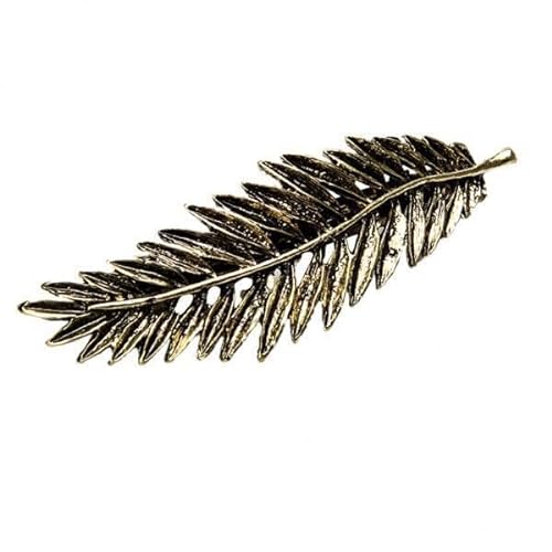 harayaa 3x Elegante Blattklammer Haarspange für Frauen Bronze von harayaa