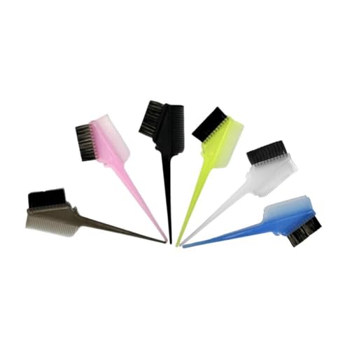 harayaa 6 Stücke Haarfärbem Comb Applicatoren Mehrzweck professionelle abgewinkelte Farbtönung Pinsel für Männer Haarschneidematerial Haushalt von harayaa