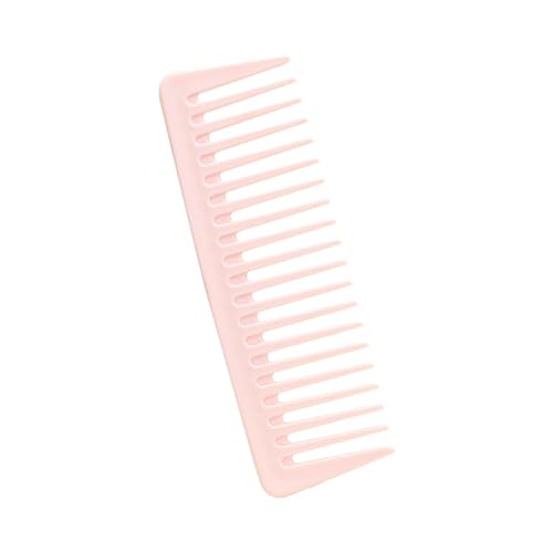 harayaa Breiter Shampoo Kamm, Schneidekamm, Haarentwirrungskamm, Friseurkamm für Männer, Dickes Haar, Welliges Haar, Rosa von harayaa