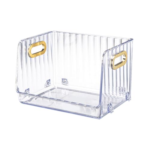 harayaa Containerbox Desktop-Aufbewahrungsbox Stapelbare Kosmetikbox Stabiler Desktop-Kleinigkeiten-Organizer für Badezimmerschrank-Arbeitsplatte, Klar Klein harayaa Containerbox Desktop-Aufbewahrungsbox Stapelbare Kosmetikbox Stabiler Desktop-Kleinigkeiten-Organizer für Badezimmerschrank-Arbeitsplatte, Klar Klein von harayaa