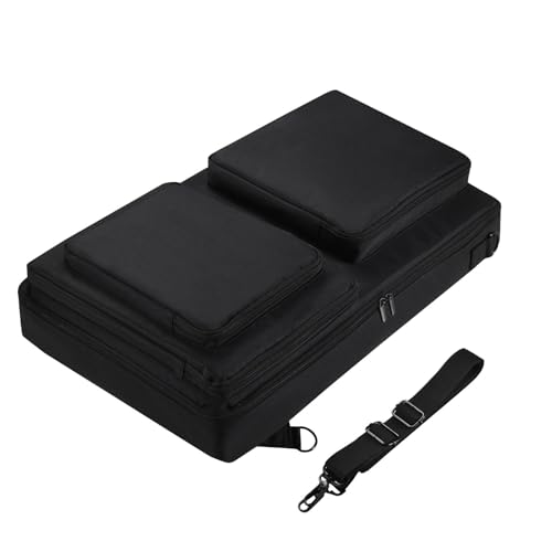 harayaa DJ-Controller-Aufbewahrungstasche, DJ-Gig-Tasche, gepolsterte Plattenspieler-Tragetasche, DJ-, Aktentasche von harayaa