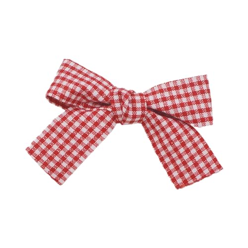 harayaa Haarspange mit Satinschleife, Haarnadeln, Mädchen-Haarspangen, Haarklemme, Kopfbedeckung, Haarspange, Haarstyling für Partys, Freundin, Geschenk, Rotes Plaid von harayaa