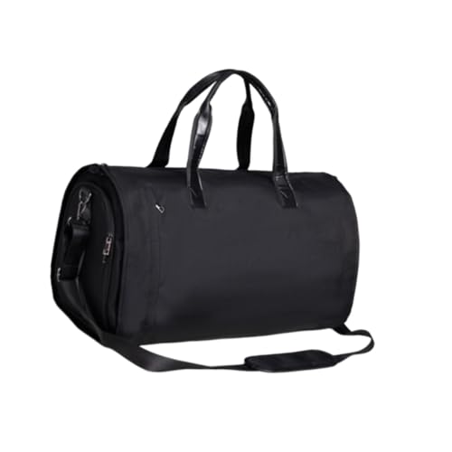 harayaa Kleidungsstasche mit Schuhfach über Nacht für Männer Leichtes Gewicht Großer Handtasche Kleidungsstück Verstellbarer Schultergurt, Brauner Polyester von harayaa