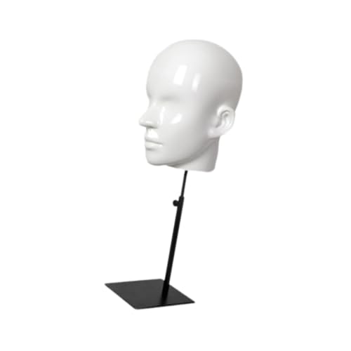 harayaa Männer Puppe Kopf Hut Display Mannequin Kopf Kappen Lagerung Rack für Anfänger Stylist, Helles Weiss von harayaa
