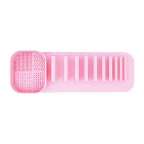 harayaa Make -up -Pinsel Trockenhalter Augenbrauenbleistifthalter Selbstabsorption Multifunktion Zahnbürste Organizer für Waschtisch -Arbeitsplatte, Rosa von harayaa