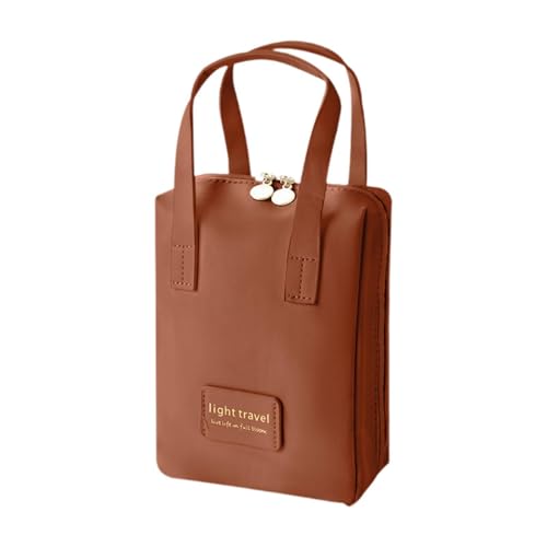 harayaa Make -up -Tasche Make -up Organizer Reißverschluss Geschenke Mode mit tragbarem Kosmetialbeutel Toilettenbeutel für Familienfreunde Damen Damen, Braun harayaa Make -up -Tasche Make -up Organizer Reißverschluss Geschenke Mode mit tragbarem Kosmetialbeutel Toilettenbeutel für Familienfreunde Damen Damen, Braun von harayaa