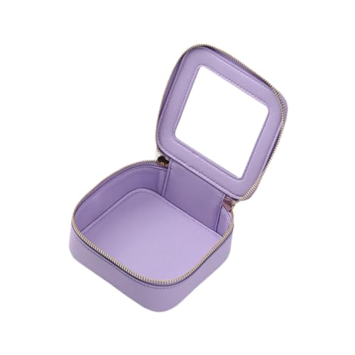 harayaa Make -up -Tasche Reisen Toilettenbeutel mit goldenem Reißverschluss Teen Mädchen Geschenk transparent für Auto Essentials süße kosmetische Beutel, Violett von harayaa