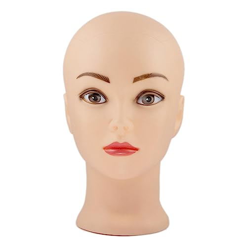 harayaa Realistisches Mannequin-Kopfmodell, leichter Haarteilhalter, Puppenkopf, Perücken-Displaykopf für Schmuck, Headset, Styling, Make-up, Perücken, Frauen von harayaa