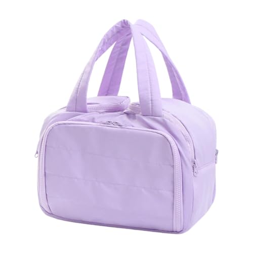 harayaa Reise-Make-up-Tasche, tragbarer Reise-Kulturbeutel-Organizer für Hotelbadezimmer, Damen, Lila von harayaa
