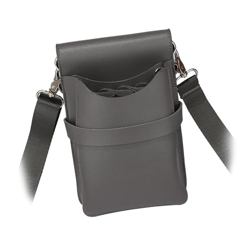 harayaa Salon -Werkzeuge Bag Friseur Schissbeutel PU Professioneller Werkzeug Organizer Friseur Friseur Friseur Beutel Friseur Schissbeutel, Grau von harayaa