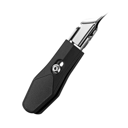 harayaa Schräger Nagel, mit weiter Backenöffnung, ergonomisches Trimmwerkzeug, Fingernagelschneider für Männer und Frauen, dicke eingewachsene, Schwarz von harayaa
