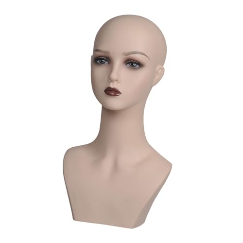harayaa Weibliche Perückenkopf -Mannequin Frauen Manikin Multifunktionaler Perücken Display Ständer für Halskettenschal Perücken mit Making -Styling, Rot harayaa Weibliche Perückenkopf -Mannequin Frauen Manikin Multifunktionaler Perücken Display Ständer für Halskettenschal Perücken mit Making -Styling, Rot von harayaa