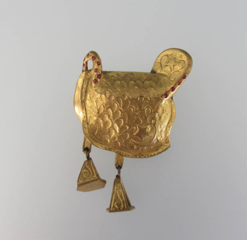 Vintage 1940Er Jahre Rodeo Cowboy Cowgirl Sattel Messing Brosche Vintage 1940Er Jahre Rodeo Cowboy Cowgirl Sattel Messing Brosche von hard2findstuff