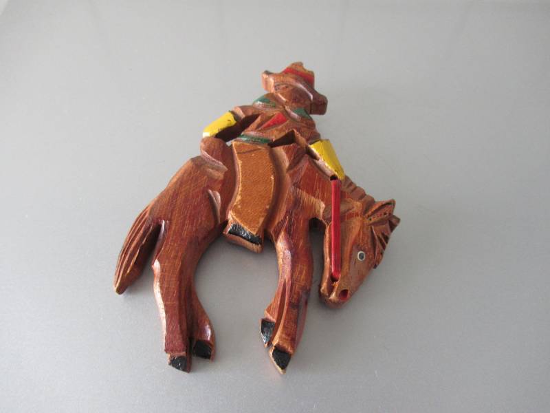 Vintage 1940S Statement Brosche Rodeo Cowboy 11 cm X 8 Geschenk Vintage 1940S Statement Brosche Rodeo Cowboy 11 cm X 8 Geschenk von hard2findstuff