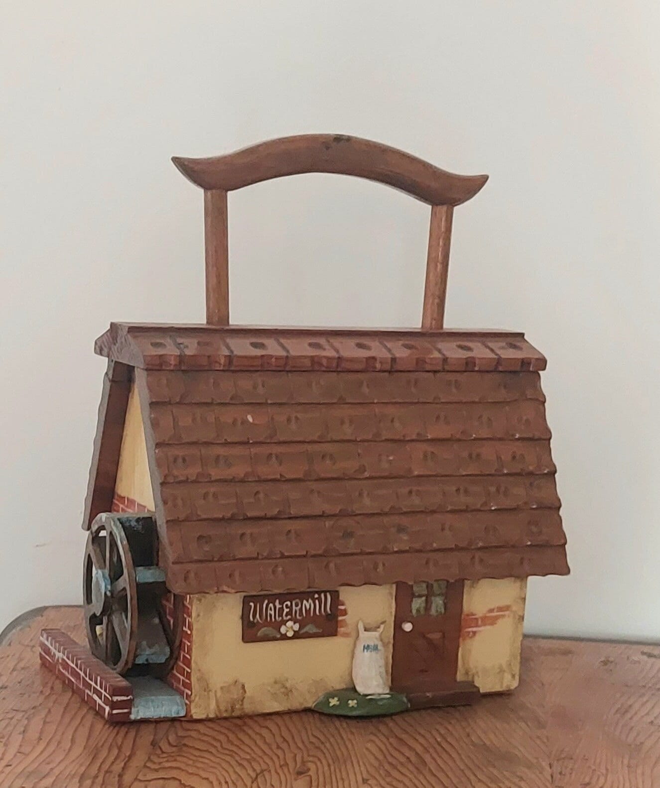 "Vintage Florida Handtasche Holz Box Tasche Geldbörse "Watermill" Von Maurice Folk Art Seltenes Geschenk." "Vintage Florida Handtasche Holz Box Tasche Geldbörse "Watermill" Von Maurice Folk Art Seltenes Geschenk." von hard2findstuff