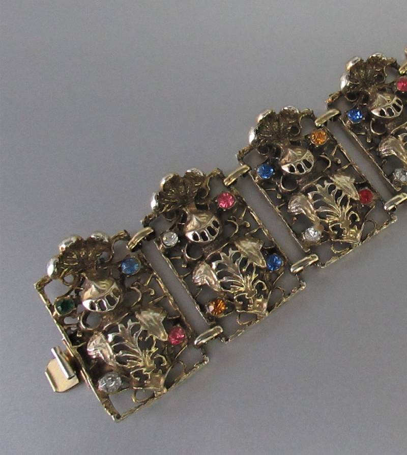 Vintage Selro Selini Statement Armschmuck Mittelalterliche Rüstung Extrem Selten von hard2findstuff