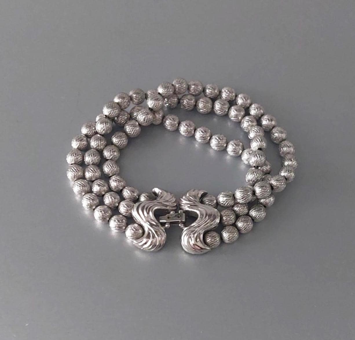 Vintage Trifari Armband Farbe Silber Metal C 18 X 3 cm Lang Geschenk von hard2findstuff