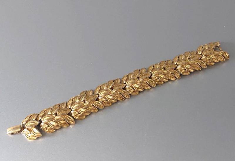 Vintage Trifari Armband Signiert Goldton Farbe C 19 cm Oder 7, 5 "Lang Geschenk Vintage Trifari Armband Signiert Goldton Farbe C 19 cm Oder 7, 5 "Lang Geschenk von hard2findstuff