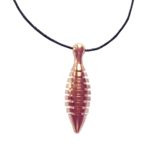 Little TOWER®-Amulett als Halskette, 24K Rosegold, energetisiert, Schutz vor Elektrosmog, 5G Protect von harmonei