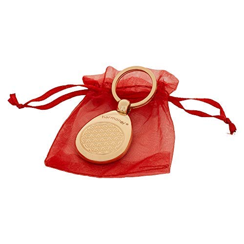 harmonei Schlüsselanhänger vergoldet - Blume des Lebens - 5 G protect - für Damen und Herren - Flower of Life - 5 x 3,3 cm - Anhänger - Lebensblume Schmuck - aus hochwertigen Edelstahl harmonei Schlüsselanhänger vergoldet - Blume des Lebens - 5 G protect - für Damen und Herren - Flower of Life - 5 x 3,3 cm - Anhänger - Lebensblume Schmuck - aus hochwertigen Edelstahl von harmonei
