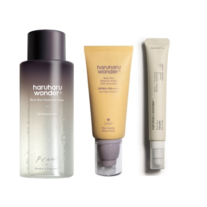 haruharu wonder - Black Rice Makeup Prep Combo Set von haruharu wonder